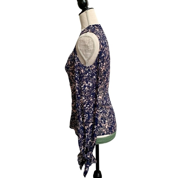 Derek Lam 10 Crosby Floral Silk Cotton Cold Shoulder Blouse Size 2 - Picture 7 of 13